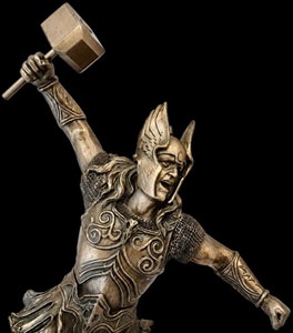 Odin skulptur polystone bust til stuen – nordisk dekorationsfigur
